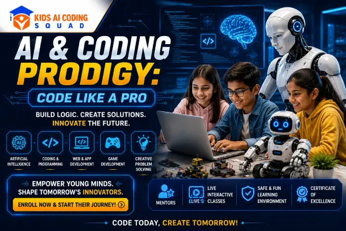 AI & Coding Grandmaster Course for Kids Age 5 to 15