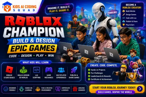 Roblox Champion Program for Kids Age 9 to 14